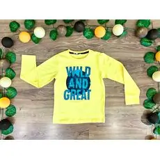WILD AND GREAT ALG 323411 საბავშვო გრძელ მკლავიანი მაისური Yellow