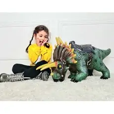 Mount one meter giant triceratops 7077 გადასაჯდომი დინოზავრი