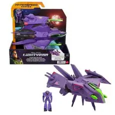 Disney Pixar Emperor ‎Zurg Fighter Figure With Battle Vehicle MTL-HHJ61 იმპერატორი საბრძოლო ხომალდით