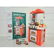 Talented Chef Kitchen Play For Kids Orange 922-127 ფუნქციური საბავშვო სამზარეულო