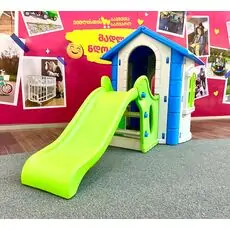 Pilsan Garden House With Slide Blue-Green სახლი სასრიალოთი 06 432