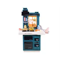 Western Kitchen Set Green 858A ფუნქციური საბავშვო სამზარეულო