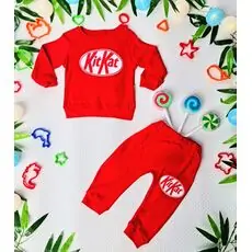 KITKAT Set Red 1002 საბავშვო ტანსაცმლის ნაკრები