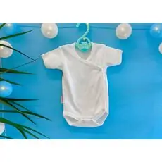 Newborn Baby Bodysuit ATES BABY ჩვილის ბოდე 3186 white