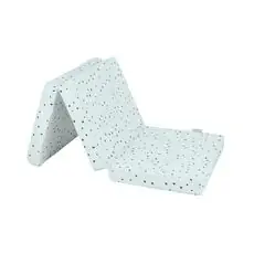 KikkaBoo Foldable mattress 60х120х5cm Bear with me Mint დასაკეცი მატრასი ბამბის ზედაპირით