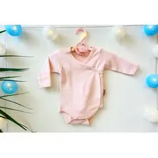 Newborn Baby Bodysuit ATES BABY ჩვილის ბოდე 3193 pink