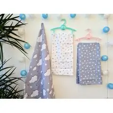 Caramell newborn baby blanket ახალშობილის გასახვევი 9035 grey