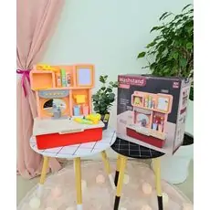 CHILD INTERACTIVE SOUND AND LIGHT INDUCTION WASH STAND WY510-2 სათამაშო აბაზანის ფუნქციური ნიჟარა