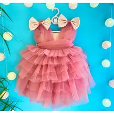 Baby Princes Dress Quality Kids - საბავშვო კაბა 1171 Purple