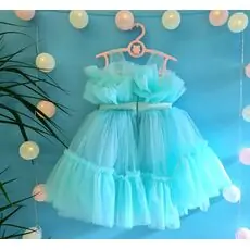 Baby Princes Dress Quality Kids - საბავშვო კაბა 1203 Blue