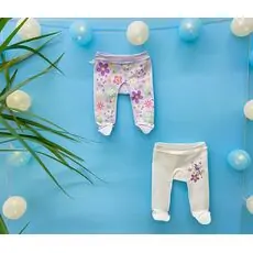 Caramell newborn baby pants ახალშობილის შარვალი 8127 purple