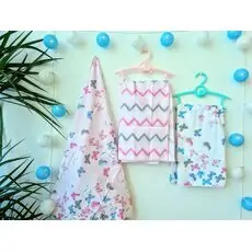 Caramell newborn baby blanket ახალშობილის გასახვევი 9035 pink butterflies