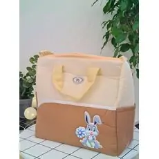 Missi Baby Mama Bag Lovely Bunny Beige დედის ჩანთა