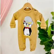 Baby Penguin Romper Muratbaby 6455 Beige რომპერი