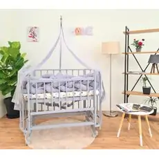 Heyner Papatya Wood Grey Sleep Grey ახალშობილის საწოლი