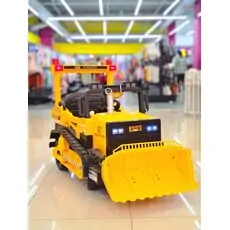 Excavator Yellow - ელექტრო ტრაქტორი კაუჩუკის საბურავებით