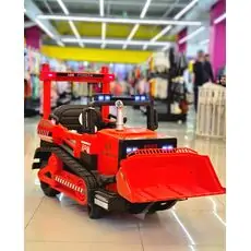 Excavator Red - ელექტრო ტრაქტორი კაუჩუკის საბურავებით