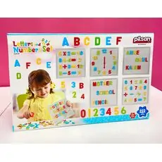 Pilsan-ის სათამაშო კონსტრუქტორი 03 297 LETTER AND NUMBER SET