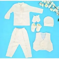 For Little Angel Boy White Set ნათლობლის კომპლექტი ახალშობილისთვის 1100