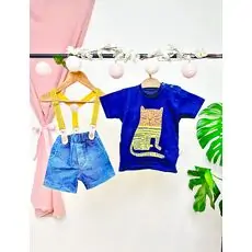 Save The Planet Short And Shirt Set კომბინიზონი
