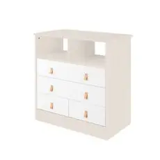 KikkaBoo Chipboard Dresser Aspen Beige ახალშობილის გამოსაცვლელი კომოდი
