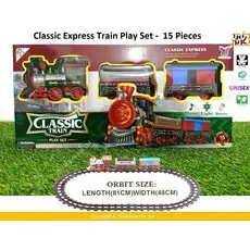 Sound and Light Train Set 15 Pieces 866A-3 მატარებლის ნაკრები