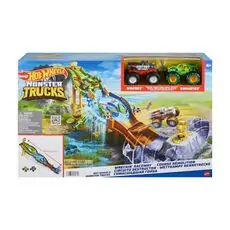 Hot Wheels HGV12 Monster Trucks Wreckin' Raceway Playset საბავშვო სათამაშო ტრასა