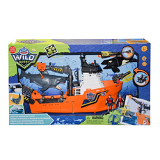 Wild Quest Ocean Life Research Ship Playset Sunman სათამაშო მეზღვაურის ნაკრები