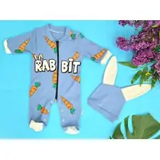 Blue Rabbit Romper საბავშვო რომპერი