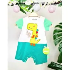 Little Dino Jumpsuit ჩვილის საზაფხულო რომპერი