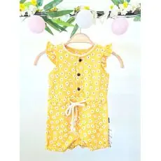 Romper Yellow Flowers საბავშვო რომპერი