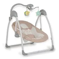 Cangaroo Electric Swing Jessica beige ელექტრო შეზლონგი