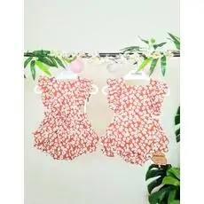 Baby Bodysuit With Flower Print Maibella MAİ15-6066 საბავშვო ბოდე