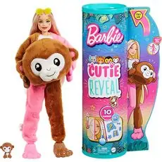Barbie Cutie Reveal Dolls Tropical Jungle Series HKR01 თოჯინა ფერის ტრანსფორმაციით