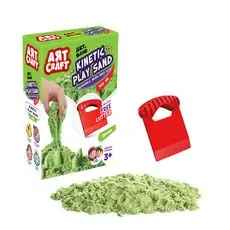Dede ART CRAFT GREEN 500 GR ACCESSORIES MODELING PLAY SAND კინეტიკური ქვიშის ნაკრები 03687