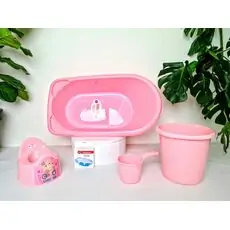Bebekevi Bathtub set Pink სააბაზანოს კომპლექტი