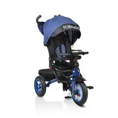Byox Tornado with Music Tray Dark Blue სამ თვლიანი ველო ეტლი