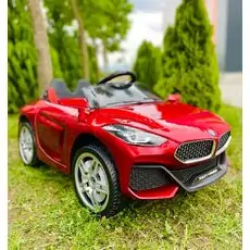 BMW Z4 Red - ელექტრო მანქანა კაუჩუკის საბურავებით და ტყავის სავარძლით