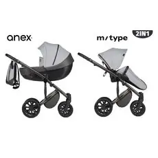 Anex M/type 2x1 Mirage 2023 საბავშვო ეტლის კომპლექტი