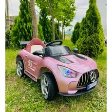 Mercedes-Benz 118 Pink  -  ელექტრო მანქანა ტყავის სავარძლით