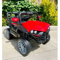 Polaris Mini Jeep Red - ელექტრო მანქანა კაუჩუკის საბურავებით
