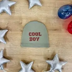 Bobix Baby Hats Cool Boy Khaki ახალშობილის ქუდი