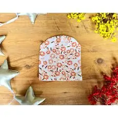 Bobix Baby Hats With Flower Print White ახალშობილის ქუდი