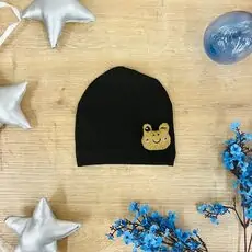 Bobix Baby Hats Little Bear Black ახალშობილის ქუდი