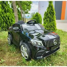 Mercedes New MLS Black - ელექტრო მანქანა კაუჩუკის საბურავებით და ტყავის სავარძლით