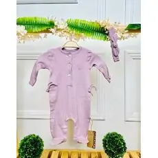 Caramell Romper Best Girl Lilac ჩვილის რომპერი