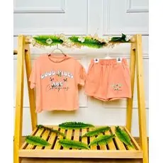 Good Vibes 2 In 1 Set Peach საბავშვო ორეული