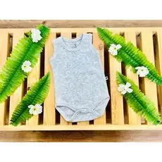 Caramell Bodysuit Basic Grey ჩვილის ბოდე