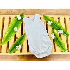 Caramell Bodysuit Basic Light Blue ჩვილის ბოდე