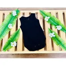 Caramell Bodysuit Basic Black ჩვილის ბოდე
